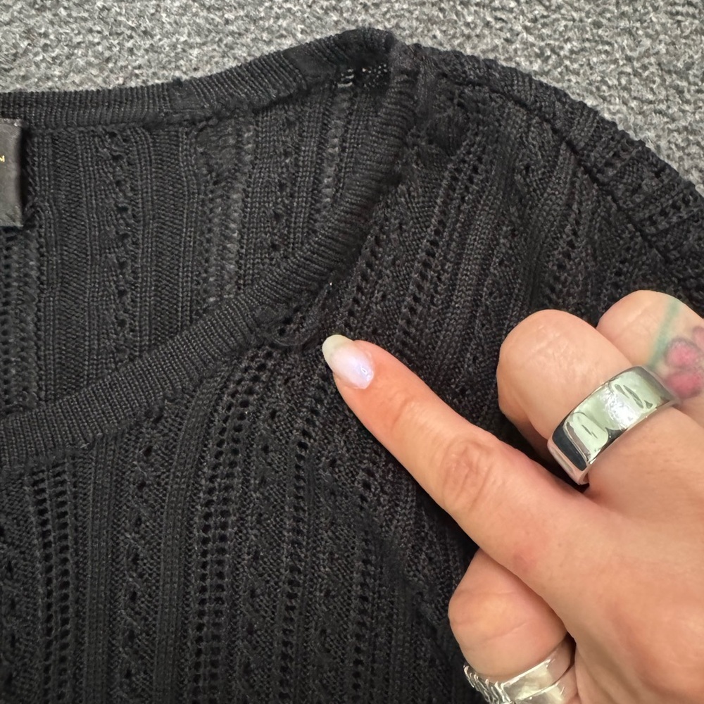 Classiques Entier Black Textured Cardigan - Picture 4 of 8